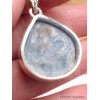 Bijou Pendentif Cyanite bleue brute forme goutte Pendentifs pierres naturelles LAM21.3