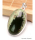 Pendentif Calcédoine Chrome oval Pendentifs pierres naturelles YM63