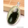 Pendentif Calcédoine Chrome oval Pendentifs pierres naturelles YM63