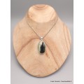Pendentif Calcédoine Chrome oval Pendentifs pierres naturelles YM63