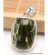 Pendentif Calcédoine Chrome rectangulaire Pendentifs pierres naturelles YM63.1