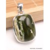 Pendentif Calcédoine Chrome rectangulaire Pendentifs pierres naturelles YM63.1