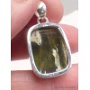 Pendentif Calcédoine Chrome rectangulaire Pendentifs pierres naturelles YM63.1