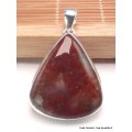 Pendentif Agate mousse du Texas triangulaire Bijoux en Agate Mousse LAM26.3
