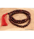 Mala tibetain authentique en Oeil de tigre rouge Mala tibétain 108 perles MADP3