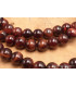Mala tibetain authentique en Oeil de tigre rouge Mala tibétain 108 perles MADP3