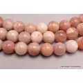 Mala tibétain Pierre de lune pêche - Mala tibétain 108 perles