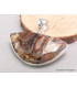 Pendentif en Agate Tubulaire demi-lune Bijoux en Agate Tubulaire YM64.1