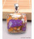 Pendentif argent Turquoise spiny oyster pourpre Bijoux en Turquoise Spiny Oyster LAM30.4