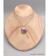 Pendentif argent Turquoise spiny oyster pourpre Bijoux en Turquoise Spiny Oyster LAM30.4