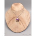 Pendentif argent Turquoise spiny oyster pourpre Bijoux en Turquoise Spiny Oyster LAM30.4