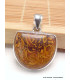 Pendentif Marium Jaspe Coquina semi-oval Bijoux en Marium Jaspe Coquina YM65.2