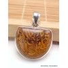 Pendentif Marium Jaspe Coquina semi-oval Bijoux en Marium Jaspe Coquina YM65.2