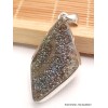Pendentif argent Pyrite arc-en-ciel asymétrique Bijoux en Pyrite arc-en-ciel YM66