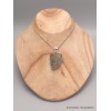 Gros Pendentif argent Pyrite arc-en-ciel asymétrique Bijoux en Pyrite arc-en-ciel YM66.1