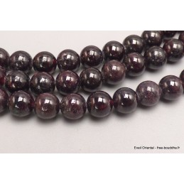 Mala tibétain 108 perles en Grenat 8 mm Mala tibétain 108 perles MADP11