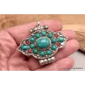 Pendentif Bouddhiste Ghau poison pierres fantaisie - Pendentifs tibétains bouddhistes