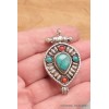 Pendentif Bouddhiste Ghau poison forme goutte Pendentifs Ghau PGH3