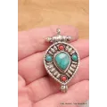 Pendentif Bouddhiste Ghau poison forme goutte - Pendentifs tibétains bouddhistes