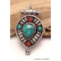 Pendentif Bouddhiste Ghau poison forme goutte - Pendentifs tibétains bouddhistes