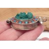 Pendentif poison bouddhiste ghau Tara verte Pendentifs Ghau PGH4
