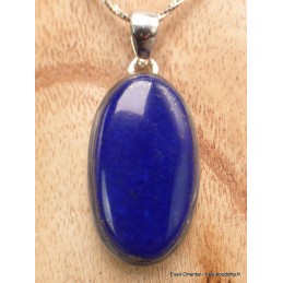 Bijou pendentif en Lapis Lazuli forme ovale qualité AAA Bijoux en Lapis-lazuli LAM24.5