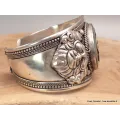 Bracelet bouddhiste OM métal laiton - Bracelets tibétains bouddhistes