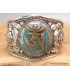 Bracelet OM métal laiton Bracelets tibétains bouddhistes BRAY2.1