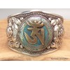 Bracelet OM métal laiton Bracelets tibétains bouddhistes BRAY2.1
