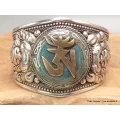 Bracelet bouddhiste OM métal laiton - Bracelets tibétains bouddhistes