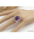 Grosse bague en Améthyste taille 57 Bijoux en Améthyste QC24.3