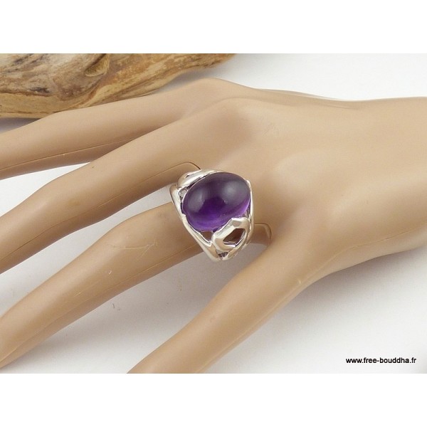 Grosse bague en Améthyste taille 57 Bijoux en Améthyste QC24.3