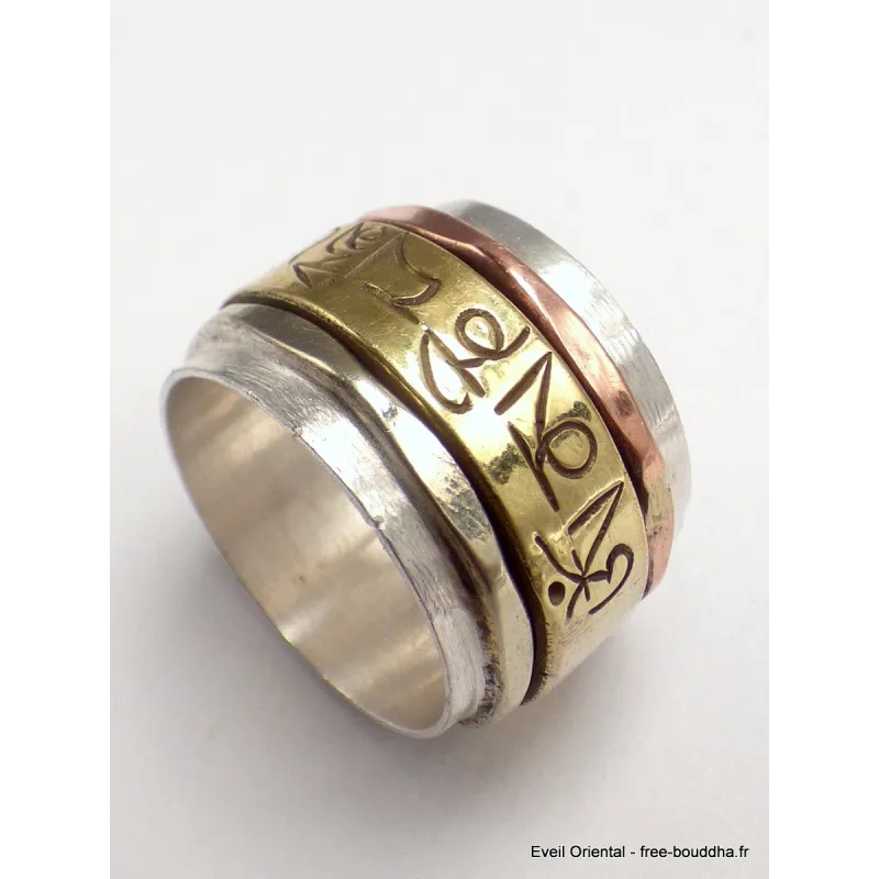 Bague tibétaine de méditation plusieurs tailles - Bagues tibétaines bouddhistes