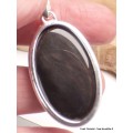 Bijou Pendentif argent Obsidienne Oeil Céleste Bijoux en Obsidienne Oeil Céleste LAM31.5