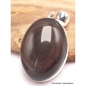 Bijou Pendentif argent Obsidienne Oeil Céleste Bijoux en Obsidienne Oeil Céleste LAM31.5