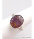 Bague argent Cacochynite Super Seven facettée taille 56
