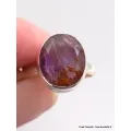 Bague Cacochynite Super Seven facettée taille 56 - Bijoux en Cacochynite Super Seven