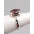Bague argent Cacochynite Super Seven facettée taille 57 - Bijoux en Cacochynite Super Seven