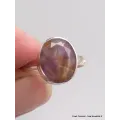 Bague argent Cacochynite Super Seven facettée taille 57 - Bijoux en Cacochynite Super Seven