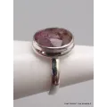 Bague bijou Cacochynite Super Seven facettée taille 53 - Bijoux en Cacochynite Super Seven