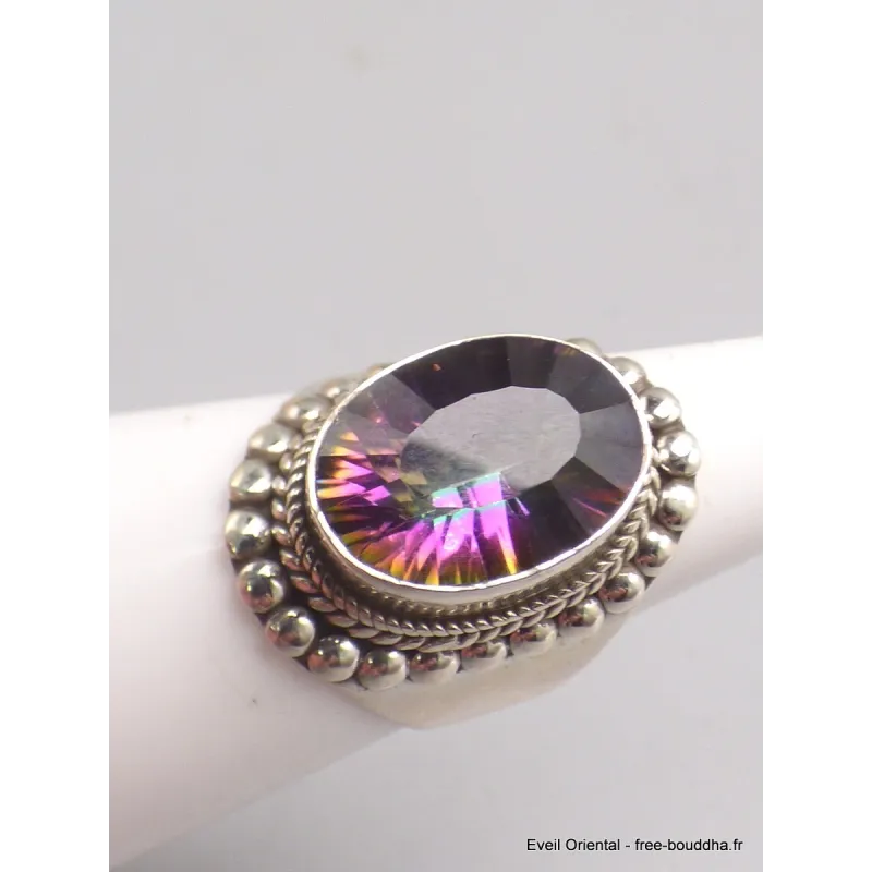 Bague Quartz mystique style ancien plusieurs tailles - Bijoux en Quartz Mystique