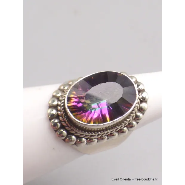 Bague Quartz mystique style ancien plusieurs tailles - Bijoux en Quartz Mystique