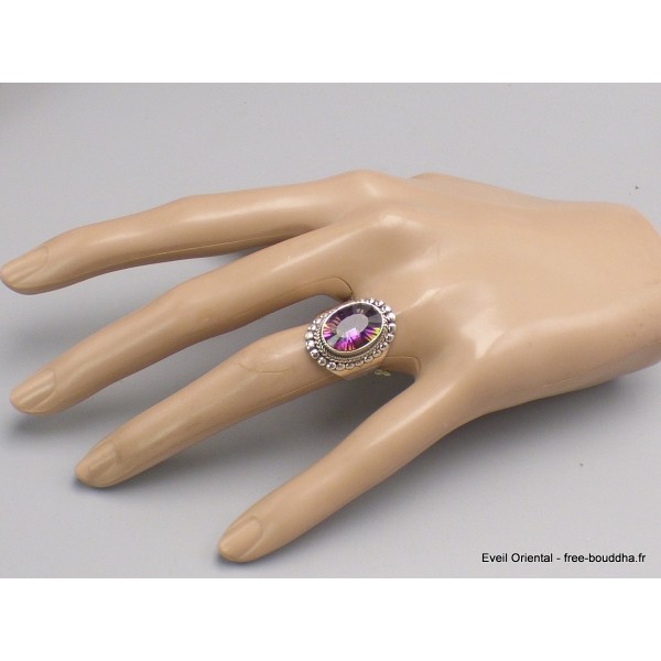 Bague Quartz mystique style ancien plusieurs tailles Bijoux en Quartz Mystique XV132.3