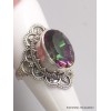 Bague Quartz mystique ciselée taille 55 Bijoux en Quartz Mystique XV132.4