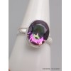Bague ovale Quartz mystique taille 59 Bijoux en Quartz Mystique XV132.5