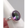 Bague ovale Quartz mystique taille 59 Bijoux en Quartz Mystique XV132.5