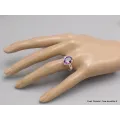 Bague ovale Quartz mystique taille 59 - Bijoux en Quartz Mystique