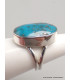 Bijou bague Turquoise du Moyen Orient taille 55 Bijoux en Turquoise Iranienne (Nishapur) YM67.5