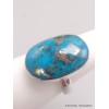 Bague vraie turquoise avec pyrite taille 59 Bagues pierres naturelles YM67.7