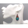 Boucles d'oreilles longues tibétaines Boucles d'oreilles tibétaines LBOT36